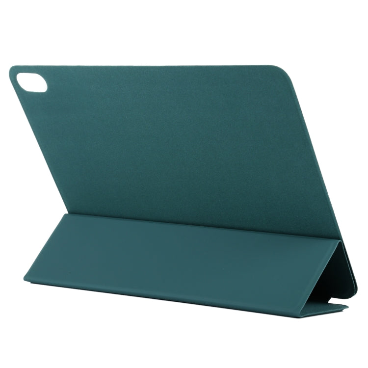 For iPad Air 11 2025 / 2024 Double-sided Clip Non-buckle Magnetic PU Smart Tablet Case(Dark Green) - iPad Air 11 2025 / 2024 Cases by PMC TechLife | Online Shopping South Africa | PMC TechLife | Buy Now Pay Later Mobicred