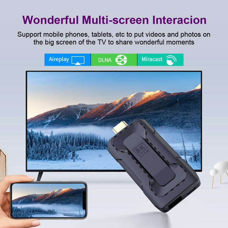 HK1 RBOX D8 RK3528 Android 13.0 Quad Core 8K HD Wifi6 Bluetooth TV Stick, RAM:4GB+32GB(EU Plug) - Android TV Sticks by PMC TechLife | Online Shopping South Africa | PMC TechLife | Buy Now Pay Later Mobicred
