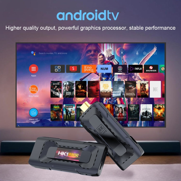 HK1 RBOX D8 RK3528 Android 13.0 Quad Core 8K HD Wifi6 Bluetooth TV Stick, RAM:4GB+32GB(UK Plug) - Android TV Sticks by PMC TechLife | Online Shopping South Africa | PMC TechLife | Buy Now Pay Later Mobicred