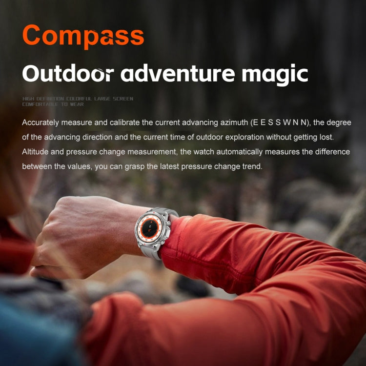 DK68 1.53 inch IP67 BT 5.0 Fitness Sport Smart Watch, Support LED Flashlight / Bluetooth Call / Sleep / Blood Oxygen / Heart Rate / Blood Pressure Health Monitor(Silver) - Smart Watches by PMC TechLife | Online Shopping South Africa | PMC TechLife | Buy Now Pay Later Mobicred