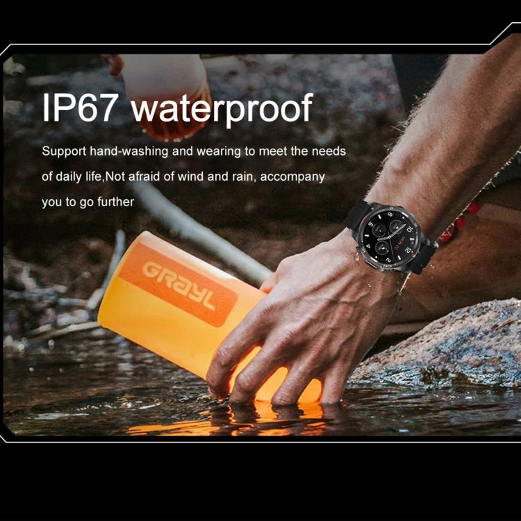 DK68 1.53 inch IP67 BT 5.0 Fitness Sport Smart Watch, Support LED Flashlight / Bluetooth Call / Sleep / Blood Oxygen / Heart Rate / Blood Pressure Health Monitor(Brown) - free shipping - PMC TechLife - Order now!