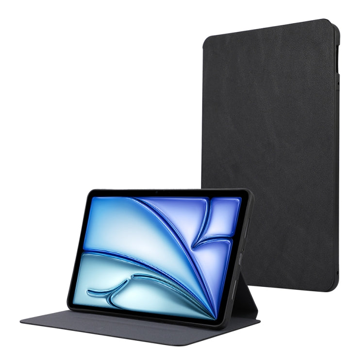 For iPad Air 11 2024 TPU Flip Tablet Protective Leather Case(Black) - iPad Air 11 2024 Cases by PMC TechLife | Online Shopping South Africa | PMC TechLife | Buy Now Pay Later Mobicred