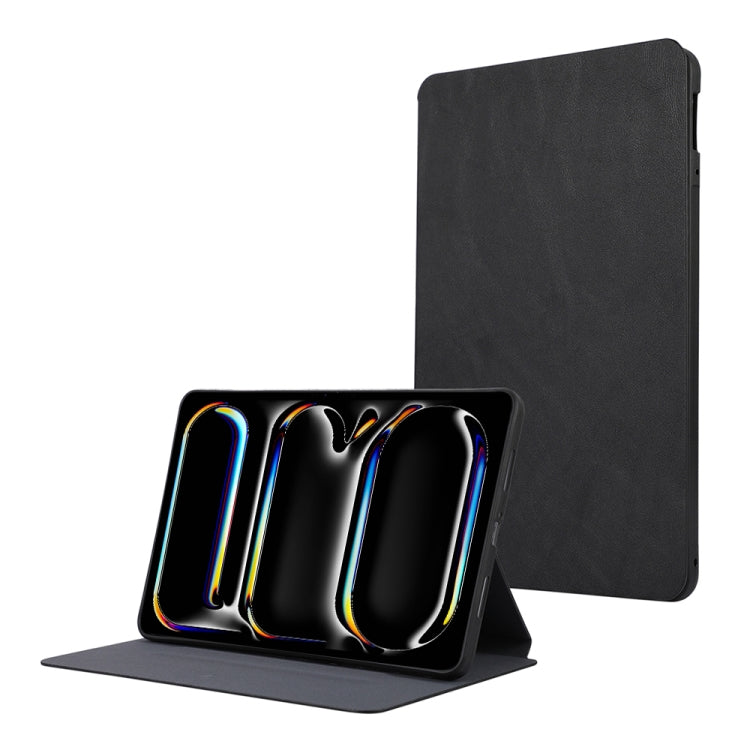 For iPad Pro 11 2024 TPU Flip Tablet Protective Leather Case(Black) - iPad Pro 11 2024 Cases by PMC TechLife | Online Shopping South Africa | PMC TechLife | Buy Now Pay Later Mobicred