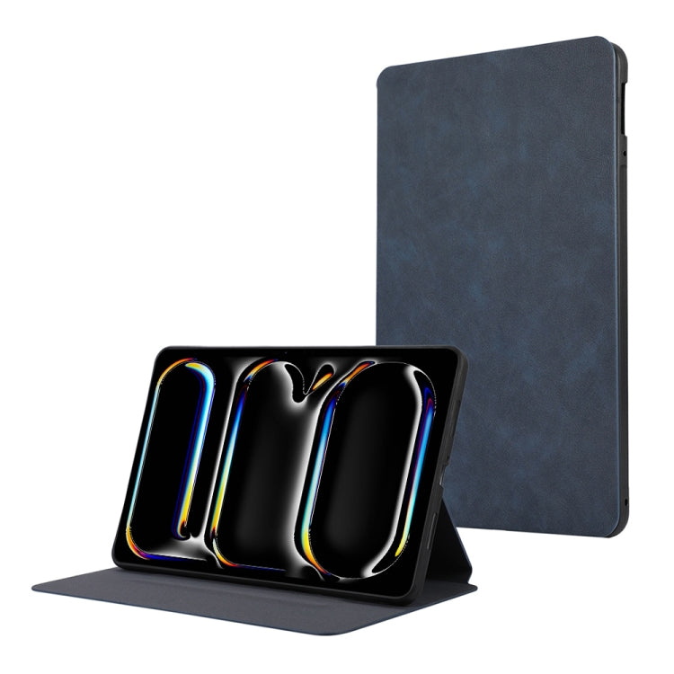 For iPad Pro 11 2024 TPU Flip Tablet Protective Leather Case(Dark Blue) - iPad Pro 11 2024 Cases by PMC TechLife | Online Shopping South Africa | PMC TechLife | Buy Now Pay Later Mobicred