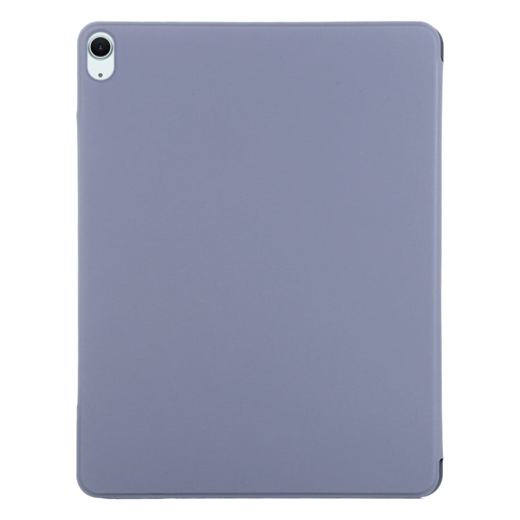 For iPad Air 11 2024 Double-sided Clip Fixed Buckle Magnetic PU Leather Smart Tablet Case(Purple) - iPad Air 11 2024 Cases by PMC TechLife | Online Shopping South Africa | PMC TechLife | Buy Now Pay Later Mobicred
