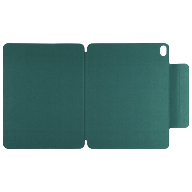 For iPad Air 11 2024 Double-sided Clip Fixed Buckle Magnetic PU Leather Smart Tablet Case(Dark Green) - iPad Air 11 2024 Cases by PMC TechLife | Online Shopping South Africa | PMC TechLife | Buy Now Pay Later Mobicred