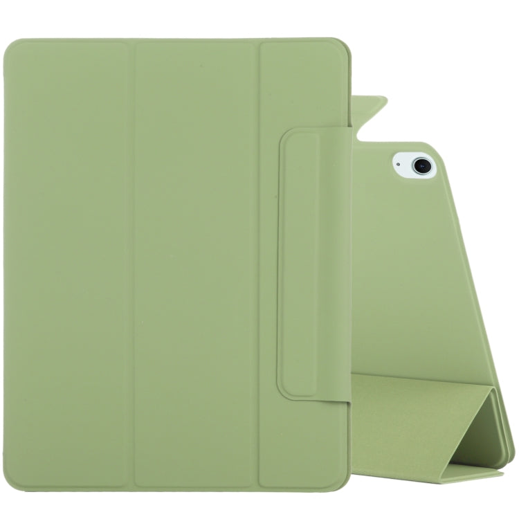 For iPad Air 11 2025 / 2024 Double-sided Clip Fixed Buckle Magnetic PU Leather Smart Tablet Case(Grass Green) - iPad Air 11 2025 / 2024 Cases by PMC TechLife | Online Shopping South Africa | PMC TechLife | Buy Now Pay Later Mobicred