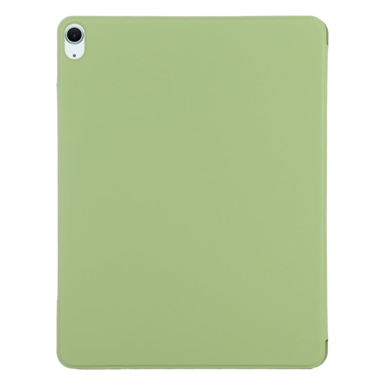 For iPad Air 11 2025 / 2024 Double-sided Clip Fixed Buckle Magnetic PU Leather Smart Tablet Case(Grass Green) - iPad Air 11 2025 / 2024 Cases by PMC TechLife | Online Shopping South Africa | PMC TechLife | Buy Now Pay Later Mobicred