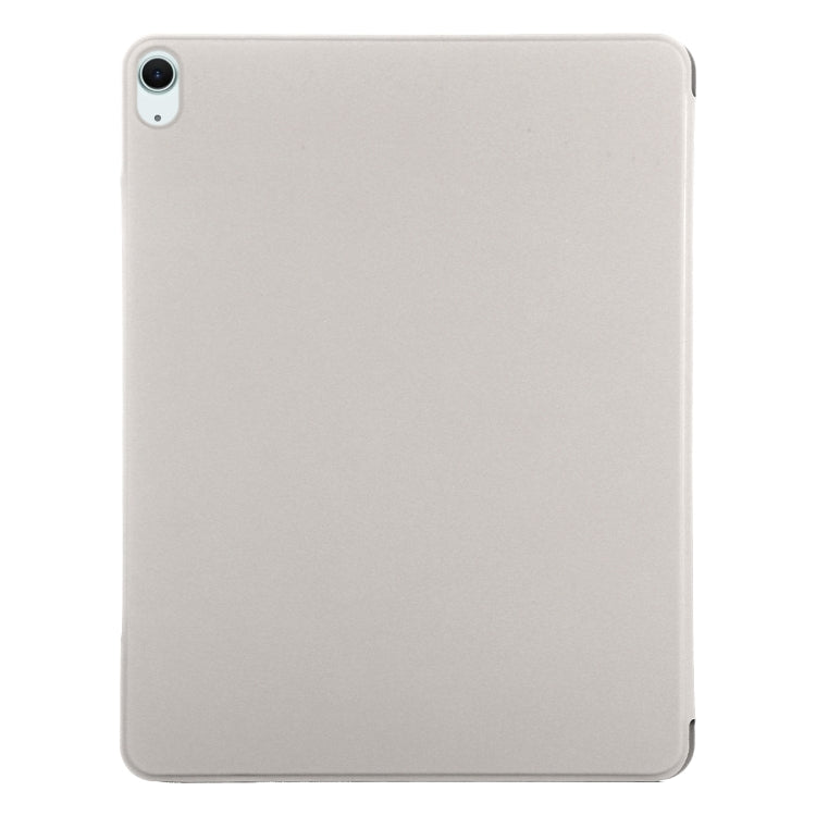For iPad Air 11 2025 / 2024 Double-sided Clip Fixed Buckle Magnetic PU Leather Smart Tablet Case(Grey) - iPad Air 11 2025 / 2024 Cases by PMC TechLife | Online Shopping South Africa | PMC TechLife | Buy Now Pay Later Mobicred