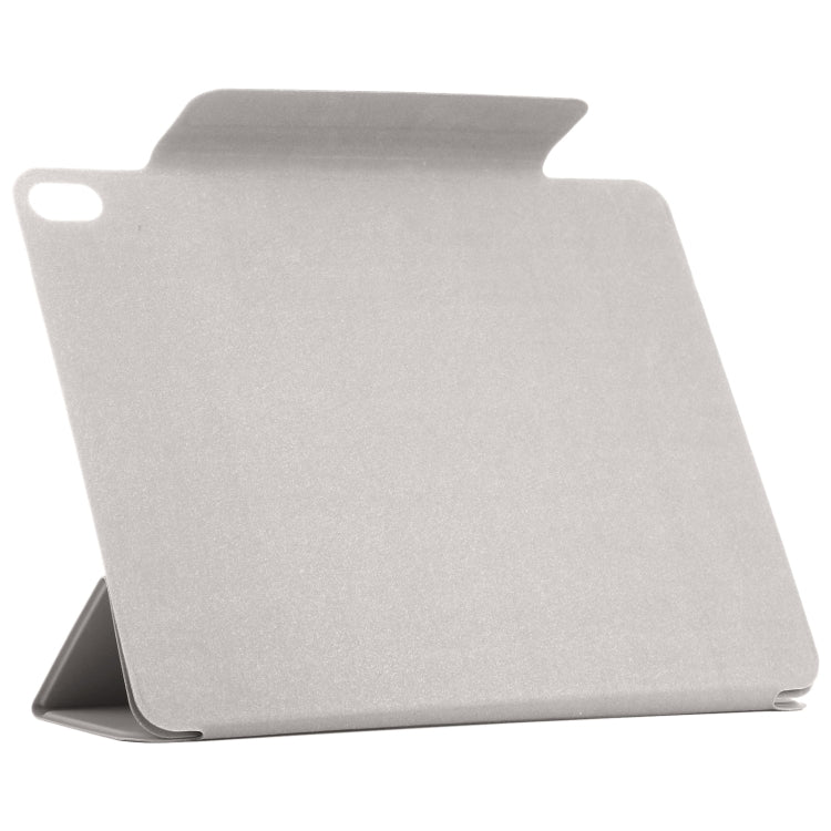 For iPad Air 11 2025 / 2024 Double-sided Clip Fixed Buckle Magnetic PU Leather Smart Tablet Case(Grey) - iPad Air 11 2025 / 2024 Cases by PMC TechLife | Online Shopping South Africa | PMC TechLife | Buy Now Pay Later Mobicred
