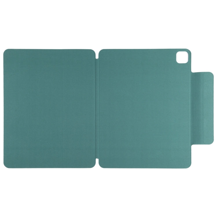 For iPad Pro 11 2024 Double-sided Clip Fixed Buckle Magnetic PU Leather Smart Tablet Case(Green) - iPad Pro 11 2024 Cases by PMC TechLife | Online Shopping South Africa | PMC TechLife | Buy Now Pay Later Mobicred
