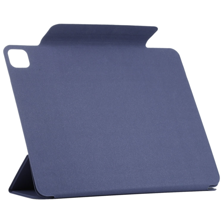 For iPad Pro 11 2024 Double-sided Clip Fixed Buckle Magnetic PU Leather Smart Tablet Case(Dark Blue) - iPad Pro 11 2024 Cases by PMC TechLife | Online Shopping South Africa | PMC TechLife | Buy Now Pay Later Mobicred