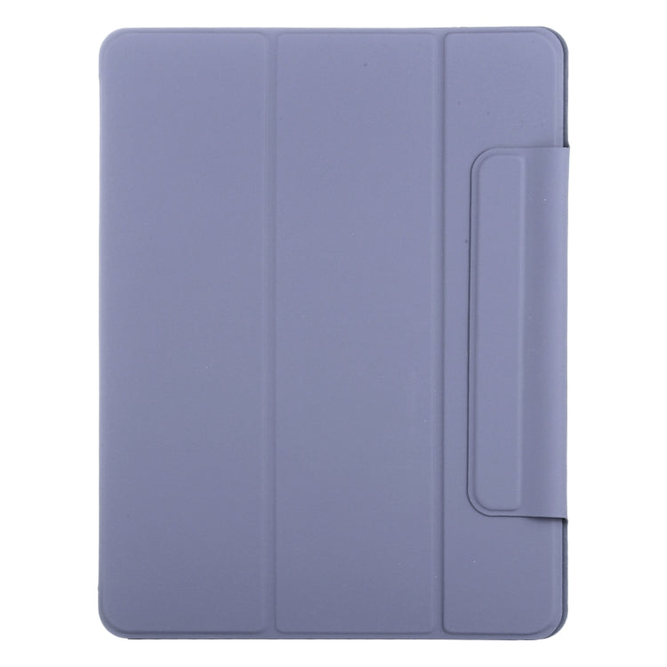 For iPad Pro 11 2024 Double-sided Clip Fixed Buckle Magnetic PU Leather Smart Tablet Case(Purple) - iPad Pro 11 2024 Cases by PMC TechLife | Online Shopping South Africa | PMC TechLife | Buy Now Pay Later Mobicred