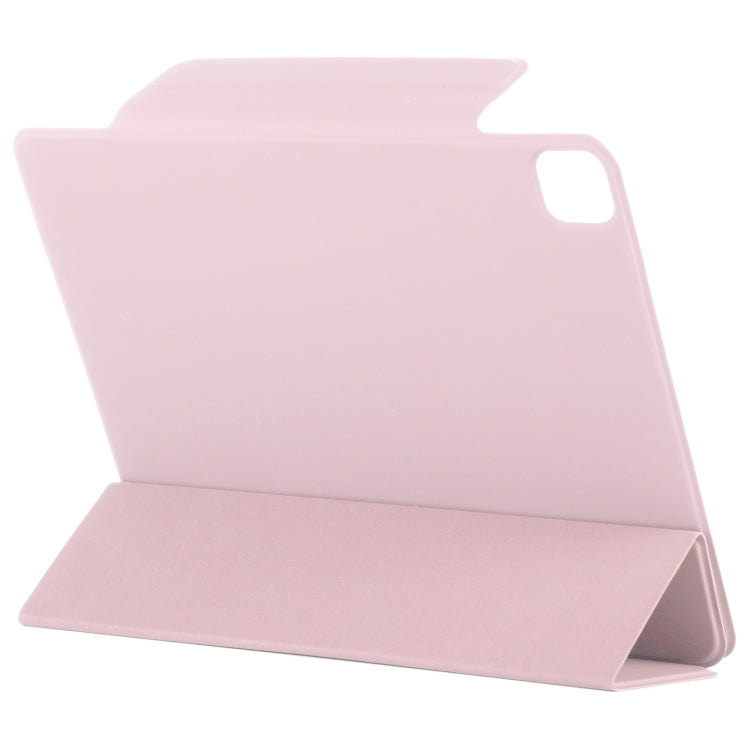 For iPad Pro 11 2024 Double-sided Clip Fixed Buckle Magnetic PU Leather Smart Tablet Case(Rose Gold) - iPad Pro 11 2024 Cases by PMC TechLife | Online Shopping South Africa | PMC TechLife | Buy Now Pay Later Mobicred