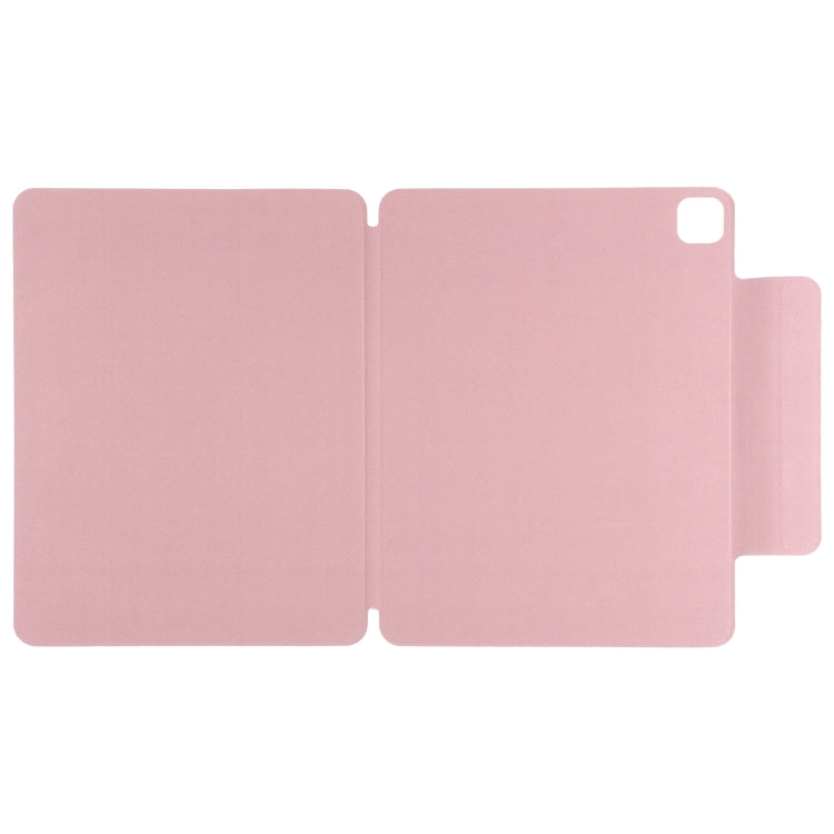 For iPad Pro 11 2024 Double-sided Clip Fixed Buckle Magnetic PU Leather Smart Tablet Case(Light Pink) - iPad Pro 11 2024 Cases by PMC TechLife | Online Shopping South Africa | PMC TechLife | Buy Now Pay Later Mobicred