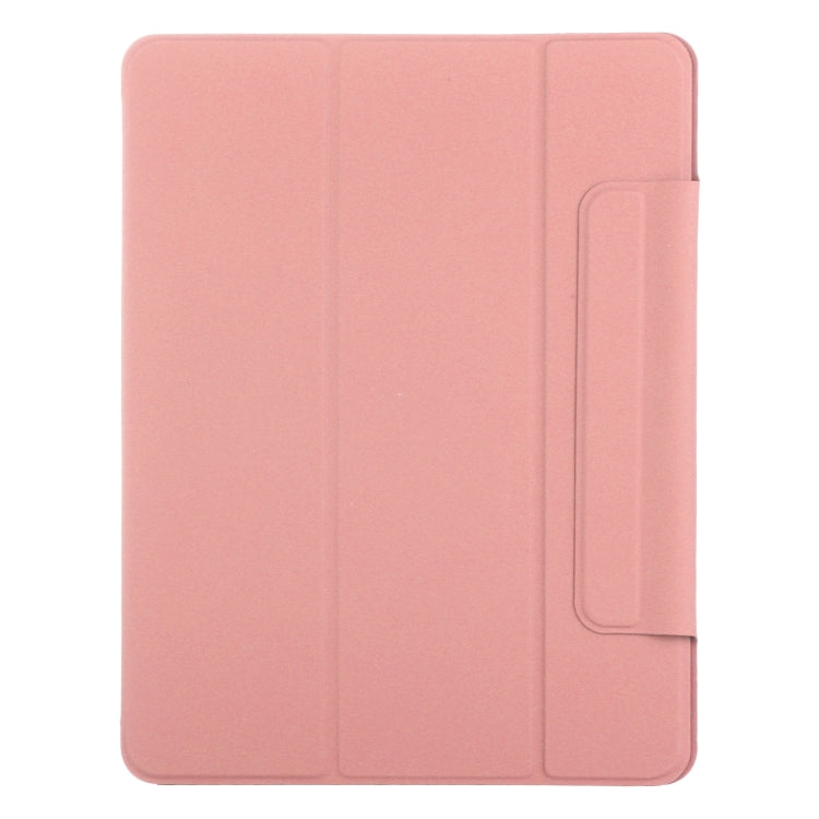 For iPad Pro 11 2024 Double-sided Clip Fixed Buckle Magnetic PU Leather Smart Tablet Case(Pink) - iPad Pro 11 2024 Cases by PMC TechLife | Online Shopping South Africa | PMC TechLife | Buy Now Pay Later Mobicred