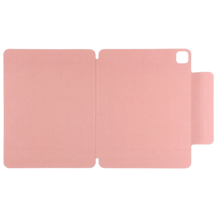 For iPad Pro 11 2024 Double-sided Clip Fixed Buckle Magnetic PU Leather Smart Tablet Case(Pink) - iPad Pro 11 2024 Cases by PMC TechLife | Online Shopping South Africa | PMC TechLife | Buy Now Pay Later Mobicred