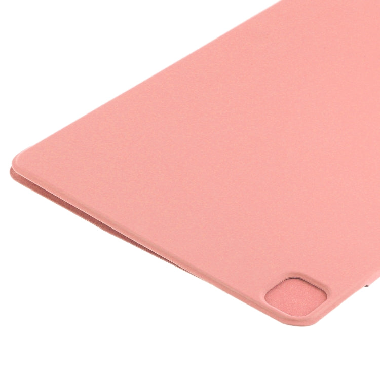 For iPad Pro 11 2024 Double-sided Clip Fixed Buckle Magnetic PU Leather Smart Tablet Case(Pink) - iPad Pro 11 2024 Cases by PMC TechLife | Online Shopping South Africa | PMC TechLife | Buy Now Pay Later Mobicred