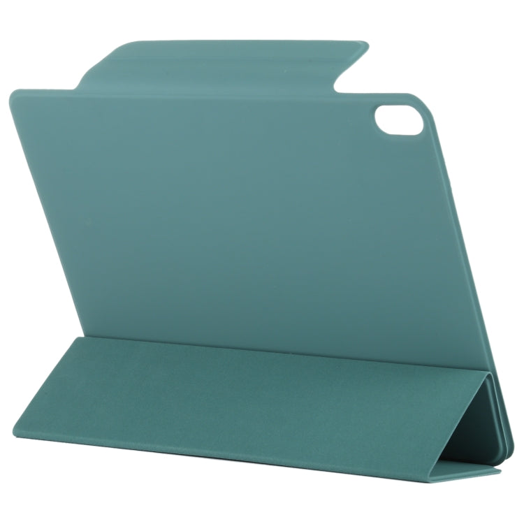 For iPad Air 13 2024 Double-sided Clip Fixed Buckle Magnetic PU Leather Smart Tablet Case(Green) - iPad Air 13 2024 Cases by PMC TechLife | Online Shopping South Africa | PMC TechLife | Buy Now Pay Later Mobicred