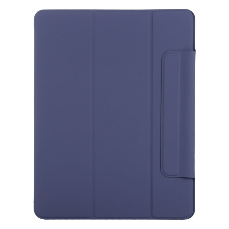 For iPad Air 13 2024 Double-sided Clip Fixed Buckle Magnetic PU Leather Smart Tablet Case(Dark Blue) - iPad Air 13 2024 Cases by PMC TechLife | Online Shopping South Africa | PMC TechLife | Buy Now Pay Later Mobicred
