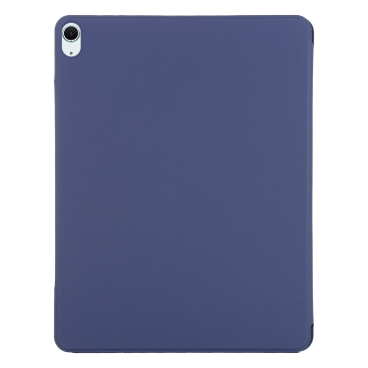For iPad Air 13 2024 Double-sided Clip Fixed Buckle Magnetic PU Leather Smart Tablet Case(Dark Blue) - iPad Air 13 2024 Cases by PMC TechLife | Online Shopping South Africa | PMC TechLife | Buy Now Pay Later Mobicred