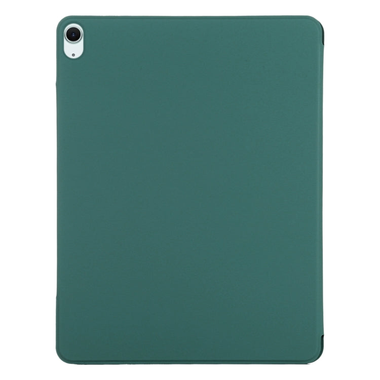 For iPad Air 13 2024 Double-sided Clip Fixed Buckle Magnetic PU Leather Smart Tablet Case(Dark Green) - iPad Air 13 2024 Cases by PMC TechLife | Online Shopping South Africa | PMC TechLife | Buy Now Pay Later Mobicred