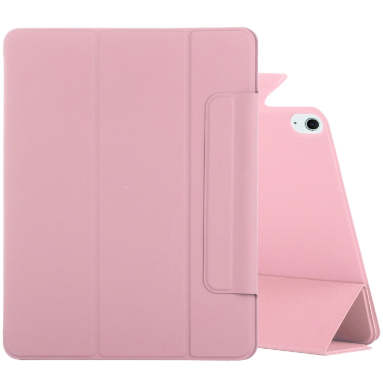 For iPad Air 13 2025 / 2024 Double-sided Clip Fixed Buckle Magnetic PU Leather Smart Tablet Case(Light Pink) - iPad Air 13 2025 / 2024 Cases by PMC TechLife | Online Shopping South Africa | PMC TechLife | Buy Now Pay Later Mobicred