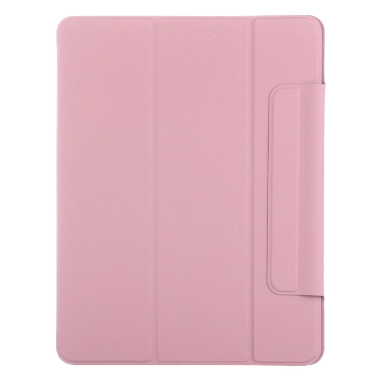 For iPad Air 13 2025 / 2024 Double-sided Clip Fixed Buckle Magnetic PU Leather Smart Tablet Case(Light Pink) - iPad Air 13 2025 / 2024 Cases by PMC TechLife | Online Shopping South Africa | PMC TechLife | Buy Now Pay Later Mobicred
