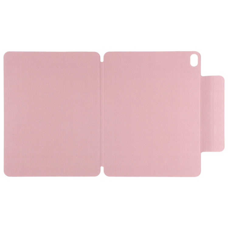 For iPad Air 13 2025 / 2024 Double-sided Clip Fixed Buckle Magnetic PU Leather Smart Tablet Case(Light Pink) - iPad Air 13 2025 / 2024 Cases by PMC TechLife | Online Shopping South Africa | PMC TechLife | Buy Now Pay Later Mobicred