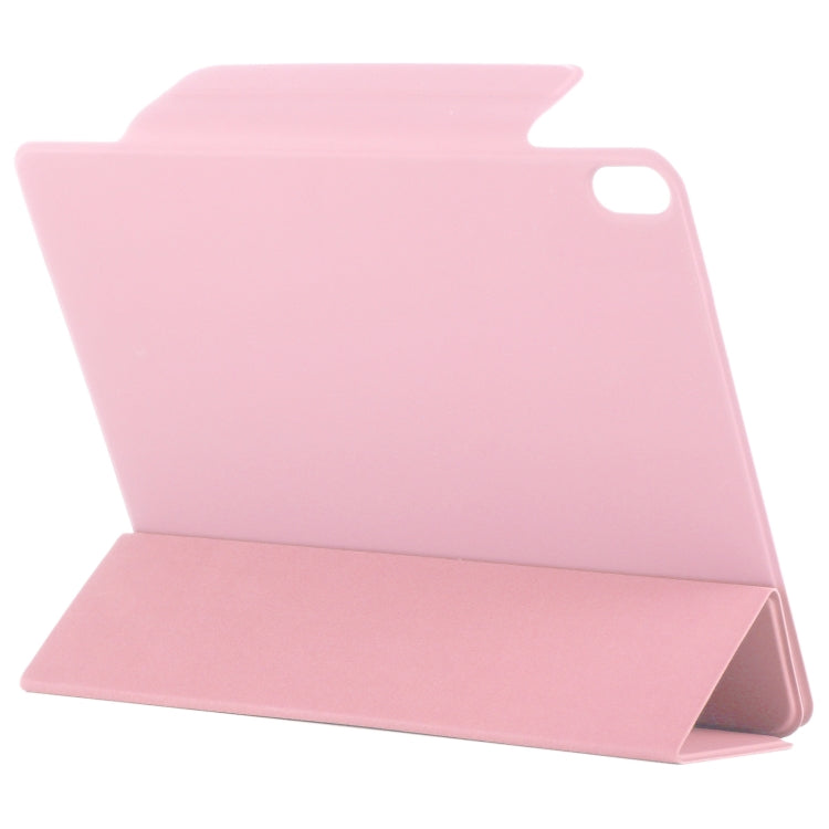 For iPad Air 13 2025 / 2024 Double-sided Clip Fixed Buckle Magnetic PU Leather Smart Tablet Case(Light Pink) - iPad Air 13 2025 / 2024 Cases by PMC TechLife | Online Shopping South Africa | PMC TechLife | Buy Now Pay Later Mobicred