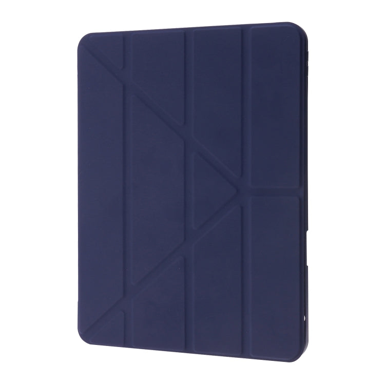 For iPad Air 11 2025 / 2024 Deformation Transparent Acrylic Leather Tablet Case(Dark Blue) - iPad Air 11 2025 / 2024 Cases by PMC TechLife | Online Shopping South Africa | PMC TechLife | Buy Now Pay Later Mobicred