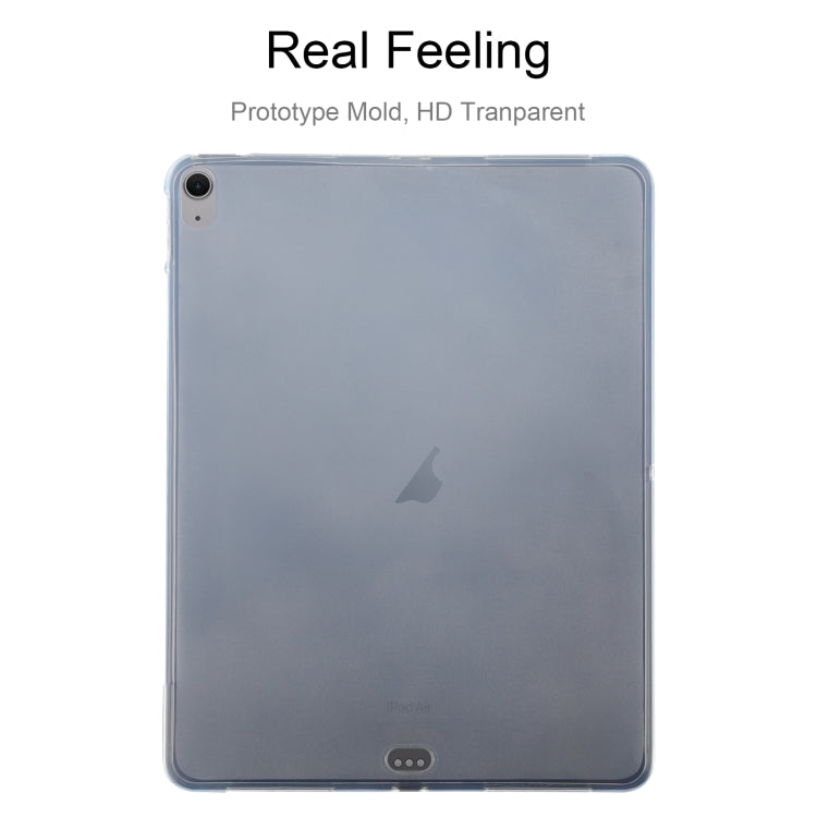 For iPad Air 13 2024 0.75mm Shockproof Outside Glossy Inside Frosted TPU Tablet Case(Transparent) - iPad Air 13 2024 Cases by PMC TechLife | Online Shopping South Africa | PMC TechLife | Buy Now Pay Later Mobicred