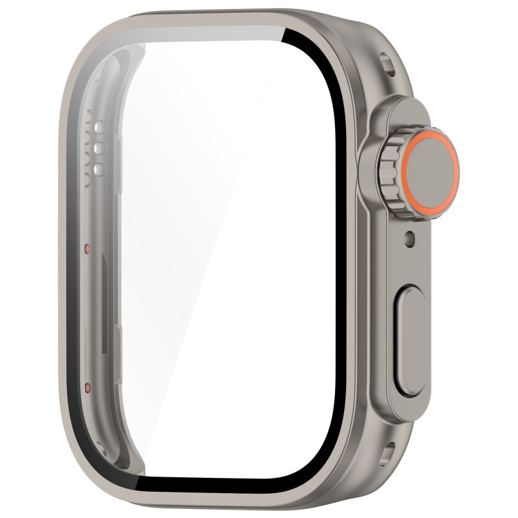 For Huawei Watch Fit3 PC + Tempered Glass Film Full Coverage Watch Protective Case(Titanium Color) - Watch Cases by PMC TechLife | Online Shopping South Africa | PMC TechLife | Buy Now Pay Later Mobicred