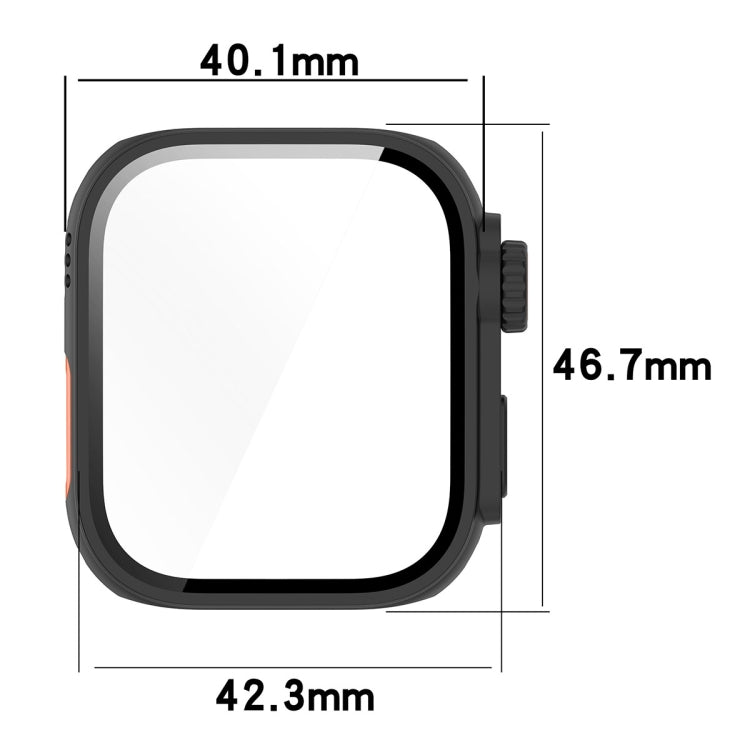 For Huawei Watch Fit3 PC + Tempered Glass Film Full Coverage Watch Protective Case(Titanium Color) - Watch Cases by PMC TechLife | Online Shopping South Africa | PMC TechLife | Buy Now Pay Later Mobicred