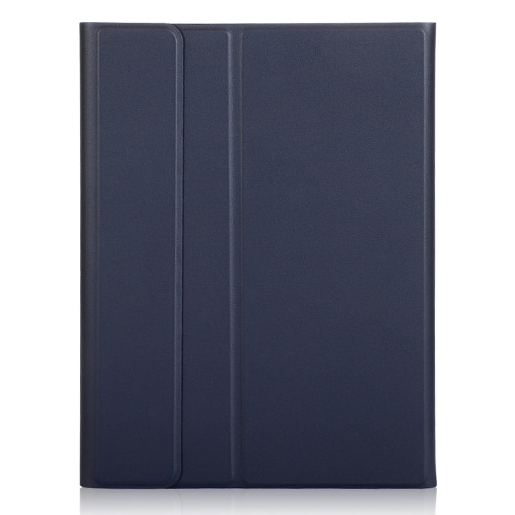 For iPad Pro 11 2024 A13B-A Lambskin Texture Bluetooth Touch Square Keyboard Leather Tablet Case with Pen Slot(Dark Blue) - For iPad Pro by PMC Jewellery | Online Shopping South Africa | PMC Jewellery | Buy Now Pay Later Mobicred