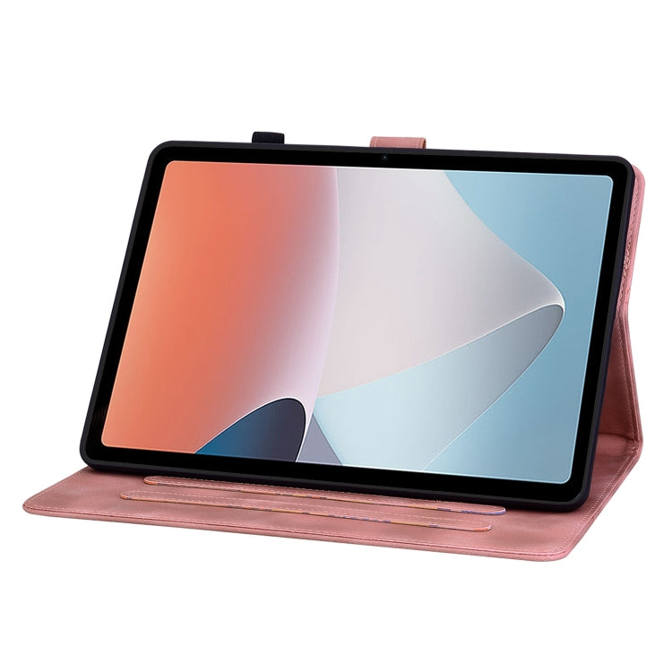 For OPPO Pad Air Lily Embossed Leather Tablet Case(Pink) - free shipping - PMC TechLife - Order now!