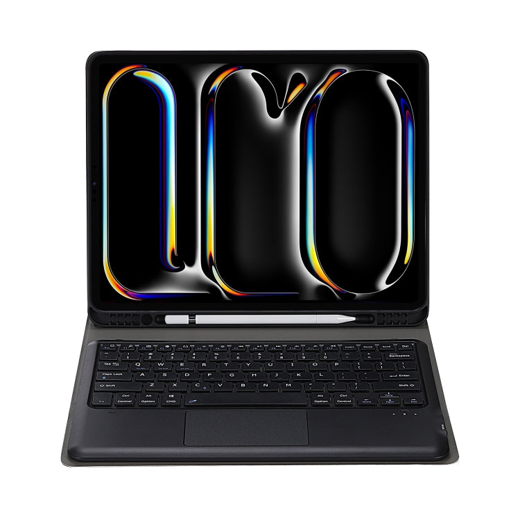 For iPad Pro 13 2024 A14B-A Detachable Ultra-Thin Bluetooth Touch Keyboard Leather Tablet Case with Pen Slot(Black) - For iPad Pro by PMC TechLife | Online Shopping South Africa | PMC TechLife | Buy Now Pay Later Mobicred