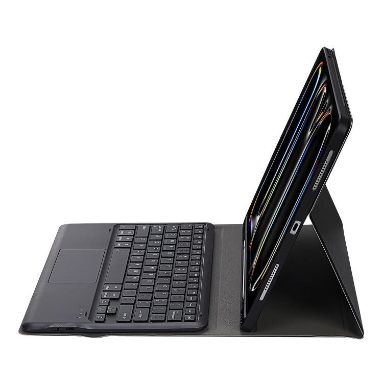 For iPad Pro 13 2024 A14B-A Detachable Ultra-Thin Bluetooth Touch Keyboard Leather Tablet Case with Pen Slot(Black) - For iPad Pro by PMC TechLife | Online Shopping South Africa | PMC TechLife | Buy Now Pay Later Mobicred