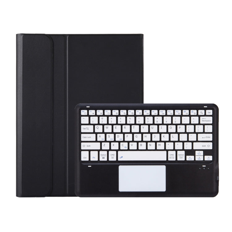 For iPad Pro 13 2024 A14B-A Detachable Ultra-Thin Bluetooth Touch Keyboard Leather Tablet Case with Pen Slot(Black White) - For iPad Pro by PMC Jewellery | Online Shopping South Africa | PMC Jewellery | Buy Now Pay Later Mobicred