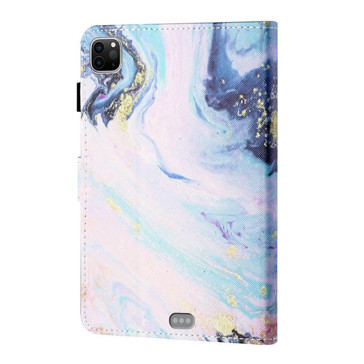 For iPad Pro 11 2024 Coloured Drawing Stitching Smart Leather Tablet Case(Quicksand) - iPad Pro 11 2024 Cases by PMC TechLife | Online Shopping South Africa | PMC TechLife | Buy Now Pay Later Mobicred