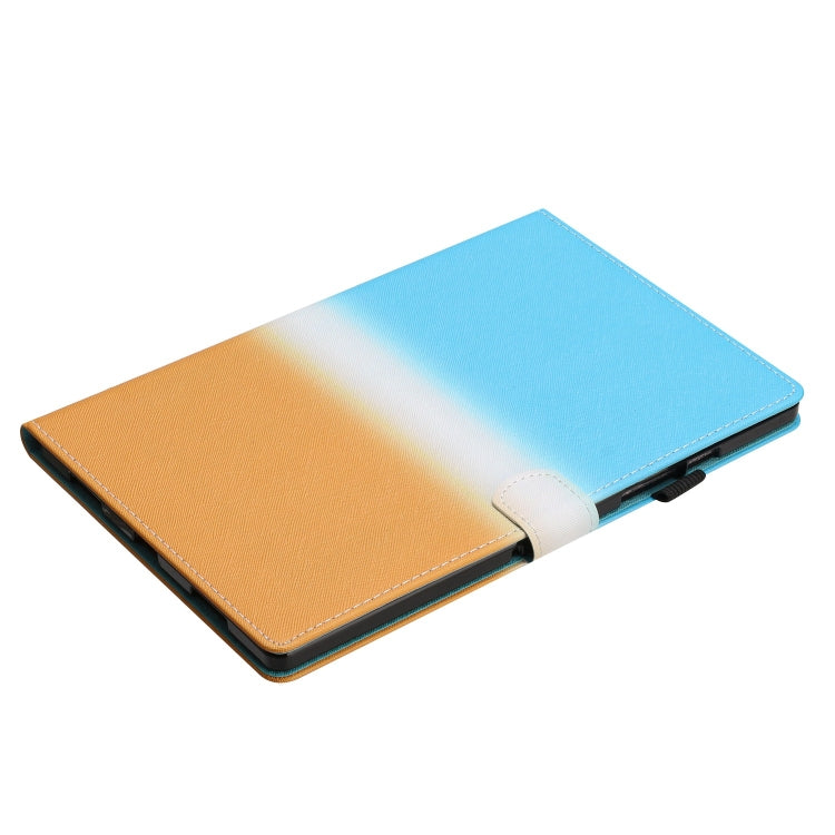 For iPad Pro 11 2024 Stitching Gradient Smart Leather Tablet Case(Blue Orange) - iPad Pro 11 2024 Cases by PMC TechLife | Online Shopping South Africa | PMC TechLife | Buy Now Pay Later Mobicred