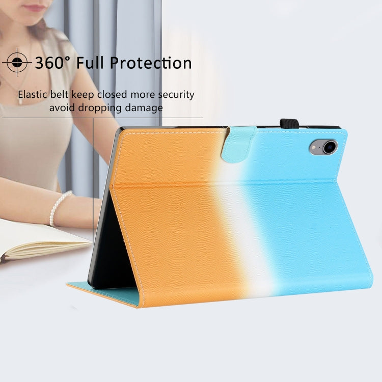 For iPad Pro 11 2024 Stitching Gradient Smart Leather Tablet Case(Blue Orange) - iPad Pro 11 2024 Cases by PMC TechLife | Online Shopping South Africa | PMC TechLife | Buy Now Pay Later Mobicred