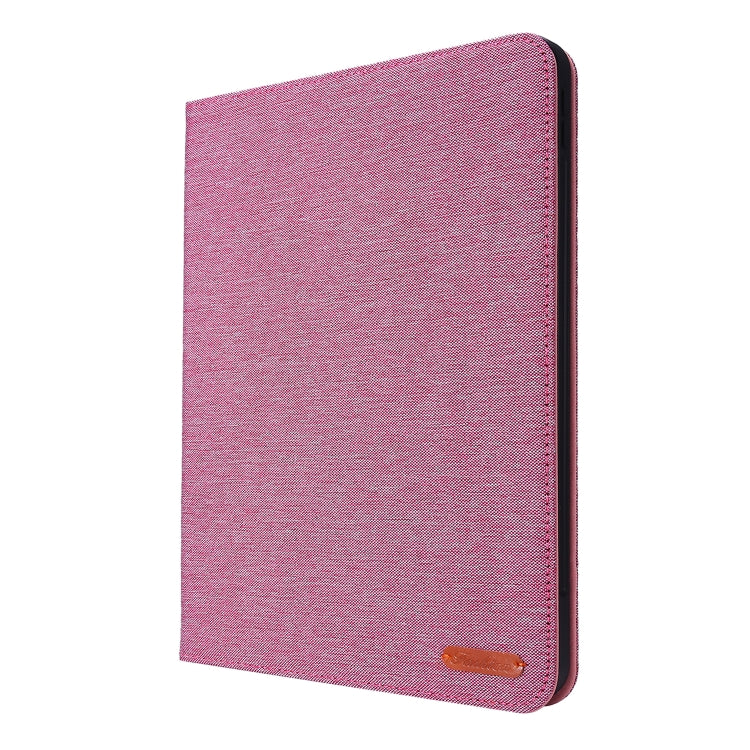 For iPad Air 11 2024 Fabric Leather Tablet Case(Rose Red) - iPad Air 11 2024 Cases by PMC TechLife | Online Shopping South Africa | PMC TechLife | Buy Now Pay Later Mobicred