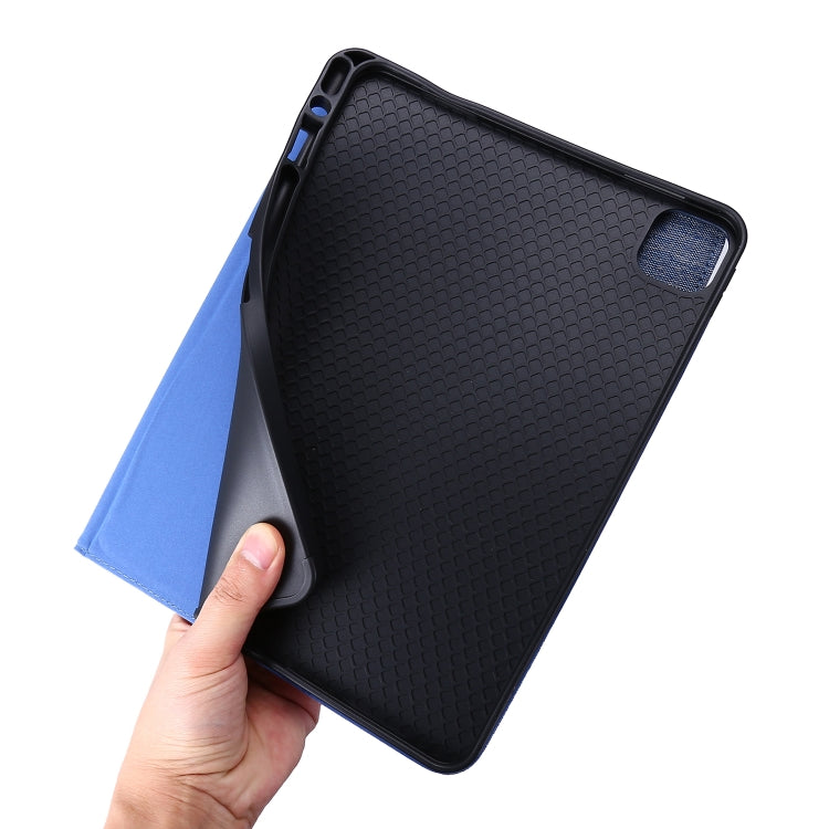 For iPad Air 11 2024 Fabric Leather Tablet Case(Blue) - iPad Air 11 2024 Cases by PMC TechLife | Online Shopping South Africa | PMC TechLife | Buy Now Pay Later Mobicred