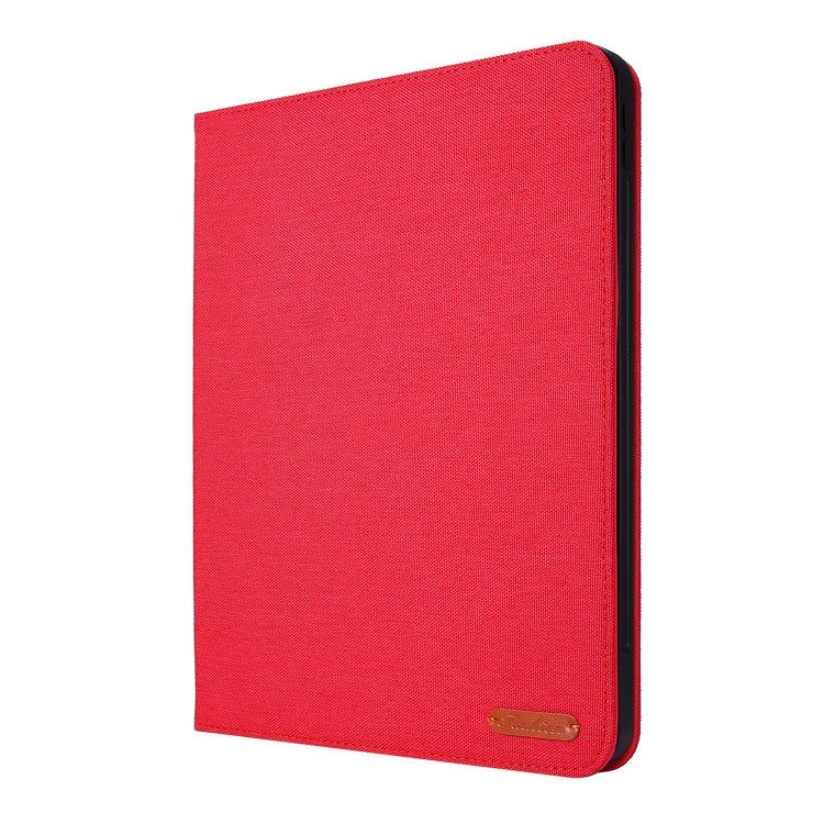 For iPad Air 13 2024 Fabric Leather Tablet Case(Red) - iPad Air 13 2024 Cases by PMC TechLife | Online Shopping South Africa | PMC TechLife | Buy Now Pay Later Mobicred