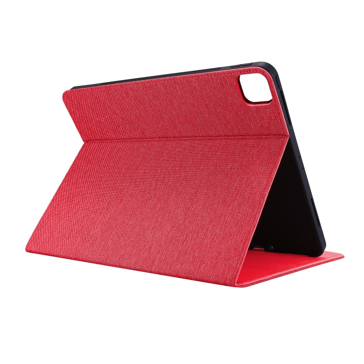 For iPad Air 13 2024 Fabric Leather Tablet Case(Red) - iPad Air 13 2024 Cases by PMC TechLife | Online Shopping South Africa | PMC TechLife | Buy Now Pay Later Mobicred