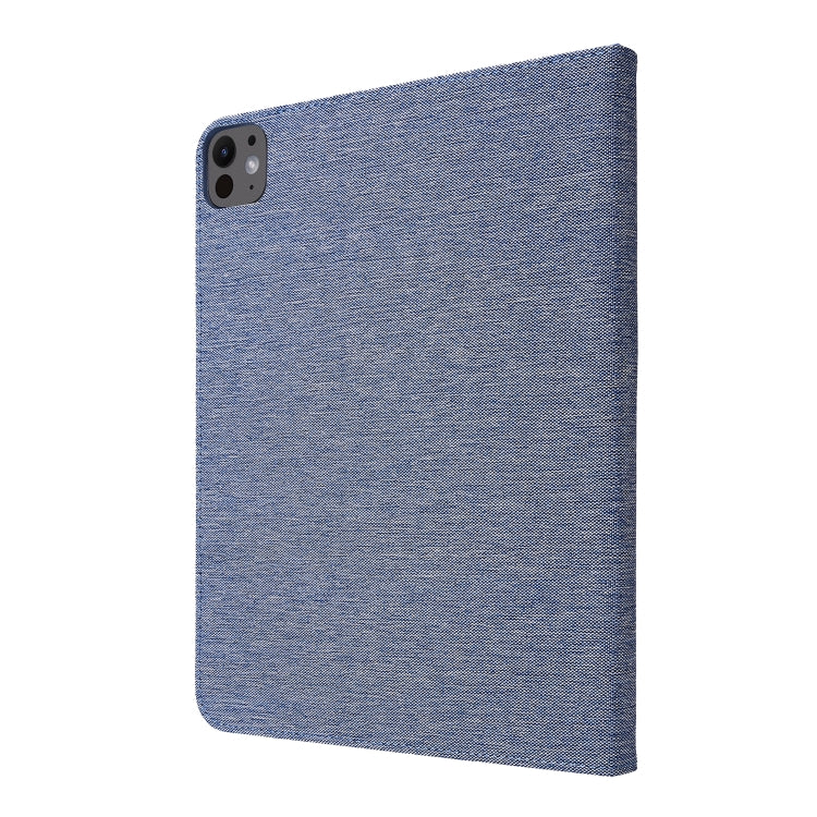 For iPad Air 13 2025 / 2024 Fabric Leather Tablet Case(Blue) - iPad Air 13 2025 / 2024 Cases by PMC TechLife | Online Shopping South Africa | PMC TechLife | Buy Now Pay Later Mobicred