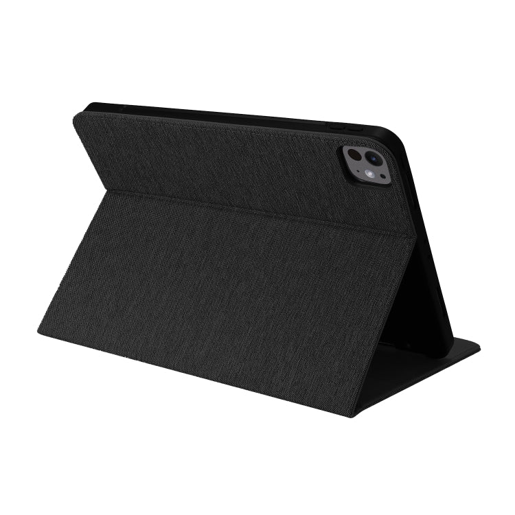 For iPad Air 13 2024 Fabric Leather Tablet Case(Black) - iPad Air 13 2024 Cases by PMC TechLife | Online Shopping South Africa | PMC TechLife | Buy Now Pay Later Mobicred