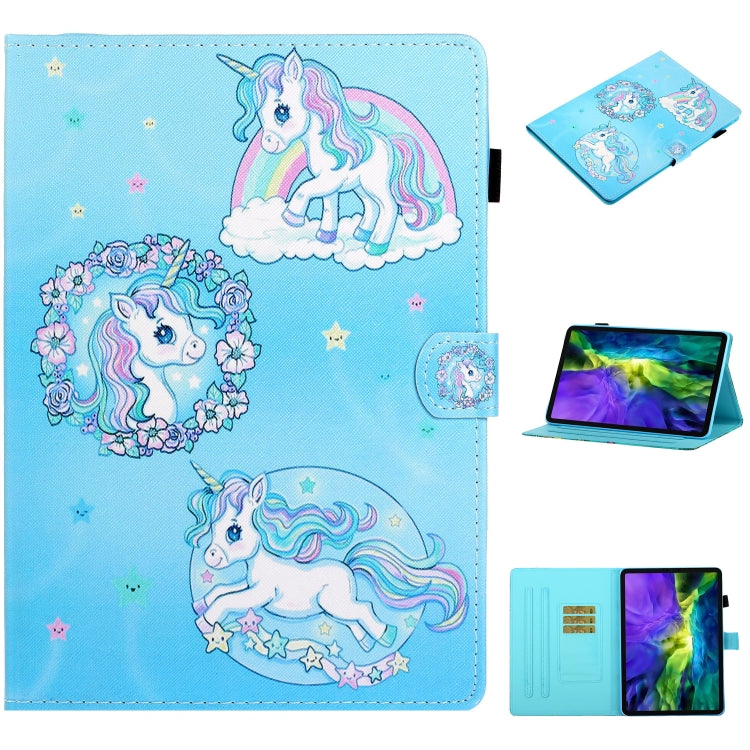For iPad Pro 11 2024 Coloured Drawing Stitching Smart Leather Tablet Case(Unicorn) - iPad Pro 11 2024 Cases by PMC TechLife | Online Shopping South Africa | PMC TechLife | Buy Now Pay Later Mobicred