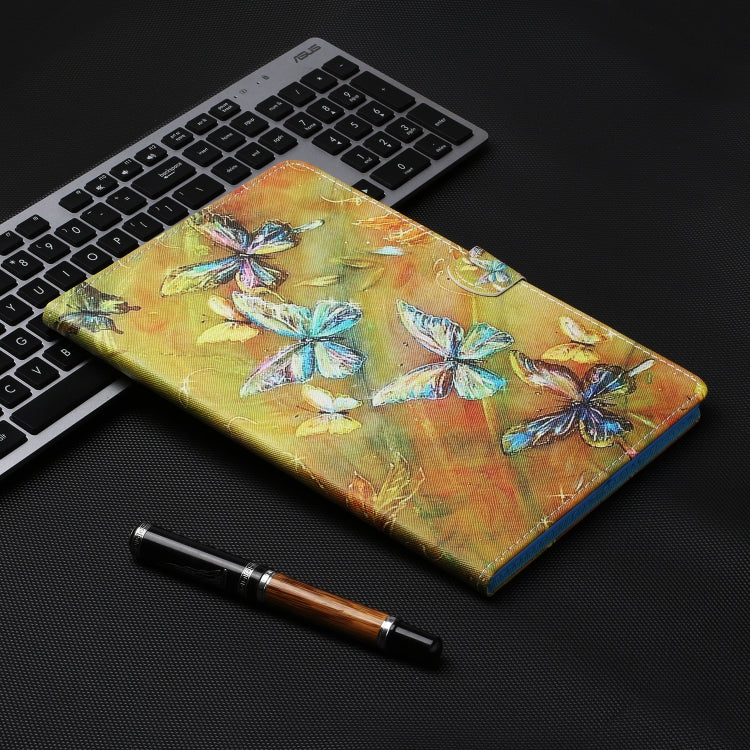 For iPad Pro 11 2024 Coloured Drawing Stitching Smart Leather Tablet Case(Butterfly) - iPad Pro 11 2024 Cases by PMC TechLife | Online Shopping South Africa | PMC TechLife | Buy Now Pay Later Mobicred